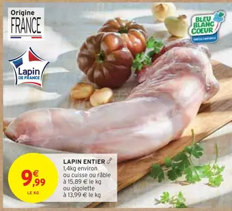 Intermarché Lapin entier offre