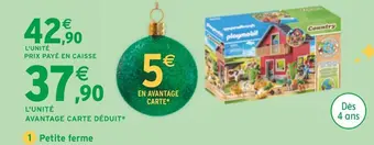 Intermarché Playmobil petite ferme offre