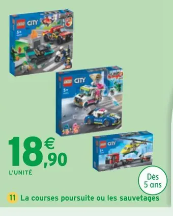 Intermarché Lego la courses poursuite ou les sauvetages offre