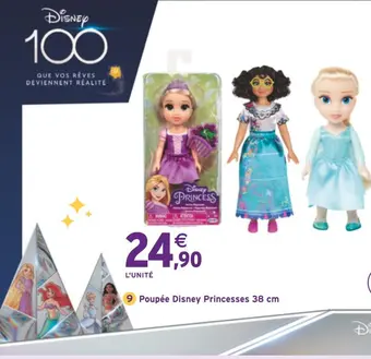 Intermarché Disney poupée disney princesses 38 cm offre