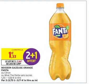 Intermarché Fanta boisson gazeuse orange offre