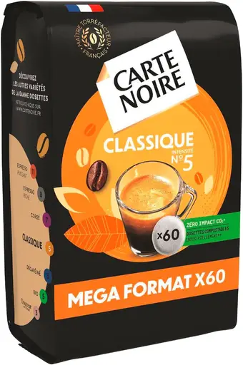 Match Carte noire dosettes de café offre