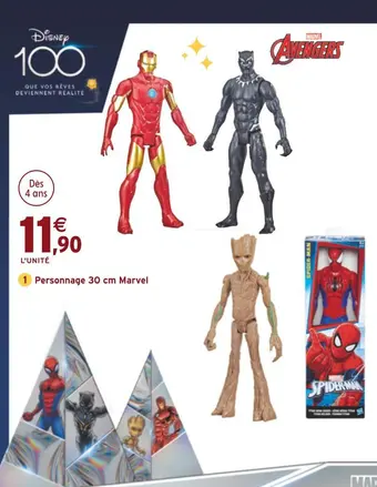 Intermarché Disney personnage 30 cm marvel offre