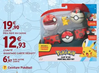 Intermarché Pokemon ceinture pokéball offre