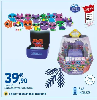 Intermarché Spin master bitzee - mon animal intéractif offre