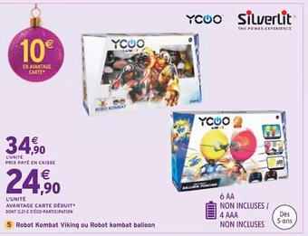 Intermarché Silverlit robot kombat viking ou robot kombat balloon offre