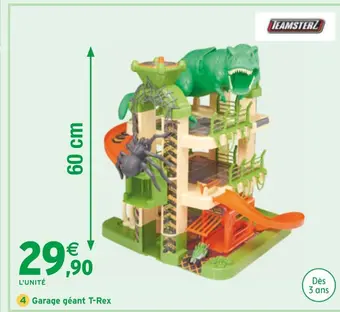 Intermarché Teamsterz garage géant t-rex offre