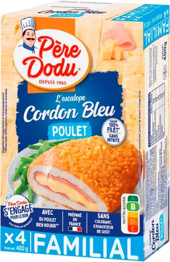 Match Pere dodu escalope cordon bleu de poulet offre