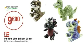 Peluche Dino Brillant 20 cm