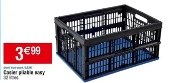 Cora x Carrefour Casier pliable easy offre
