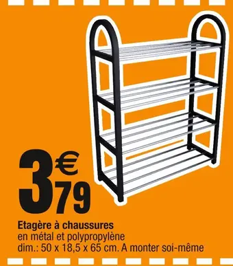 Cora x Carrefour Etagère à chaussures offre