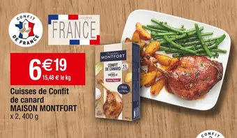 Maison montfort cuisses de confit de canard