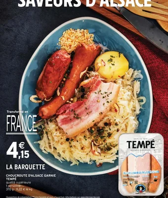 Intermarché CHOUCROUTE D'ALSACE GARNIE offre