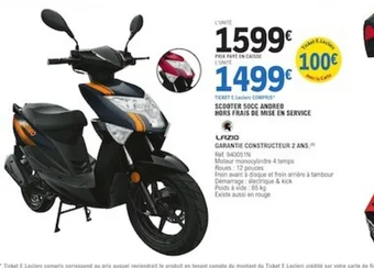 E.Leclerc L'Auto SCOOTER SOCC ANDRED HORS FRAIS DE MISE EN SERVICE offre