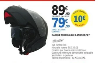 E.Leclerc L'Auto CASQUE MODULABLE LANDSCAPE offre