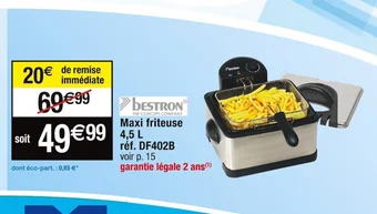 Cora x Carrefour Maxi friteuse offre