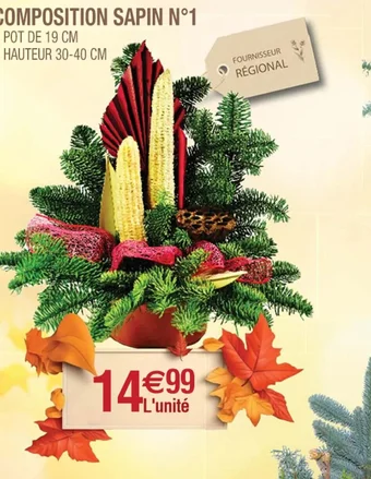 Cora x Carrefour COMPOSITION SAPIN N°1 offre