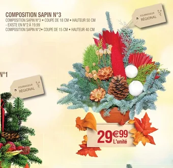 Cora x Carrefour COMPOSITION SAPIN N°3 offre