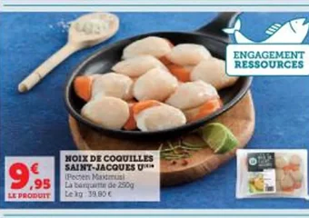 Super U NOIX DE COQUILLES SAINT-JACQUES U offre