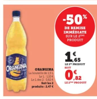 Super U ORANGINA offre