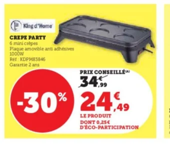 Super U CREPE PARTY offre