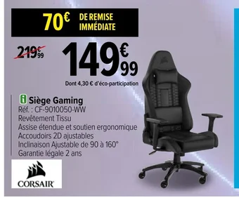Carrefour Siège Gaming offre