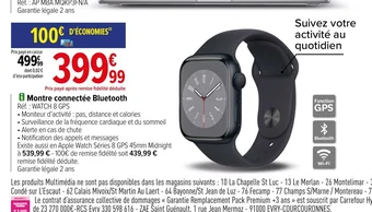 Carrefour i Montre connectée Bluetooth offre