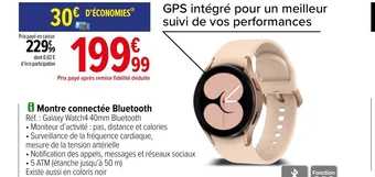 Carrefour i Montre connectée Bluetooth offre