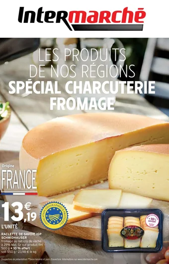Intermarché RACLETTE DE SAVOIE IGP SCHMIDHAUSER offre