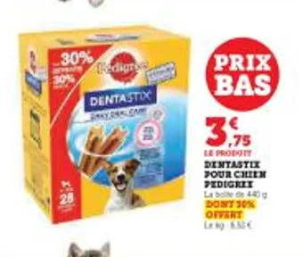 Super U DENTASTIX POUR CHIEN PEDIGREE offre