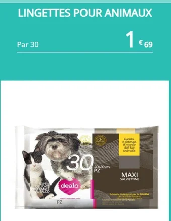LINGETTES POUR ANIMAUX