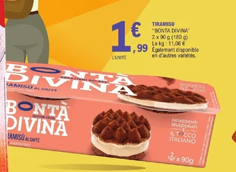 E.Leclerc TIRAMISU "BONTA DIVINA" offre