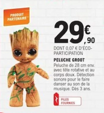 E.Leclerc PELUCHE GROOT offre