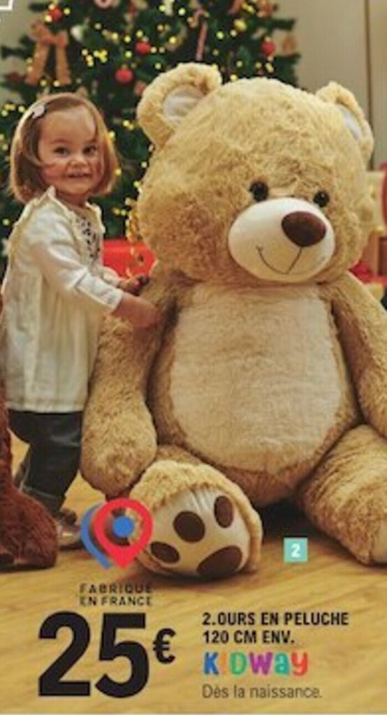 ours en peluche 120 cm