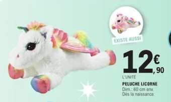 E.Leclerc PELUCHE LICORNE offre