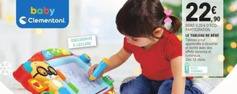 E.Leclerc LE TABLEAU DE BÉBÉ offre