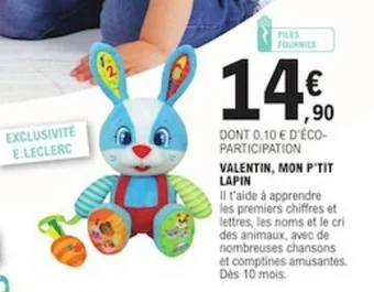 E.Leclerc VALENTIN, MON P'TIT LAPIN offre