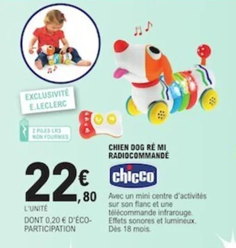 E.Leclerc CHIEN DOG RÉ MI RADIOCOMMANDÉ offre