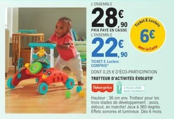 E.Leclerc TROTTEUR D'ACTIVITÉS ÉVOLUTIF offre