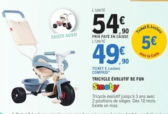 TRICYCLE ÉVOLUTIF BE FUN