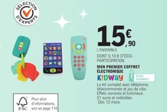 E.Leclerc MON PREMIER COFFRET ÉLECTRONIQUE offre