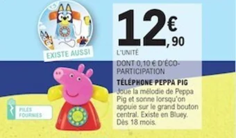 E.Leclerc TÉLÉPHONE PEPPA PIG offre