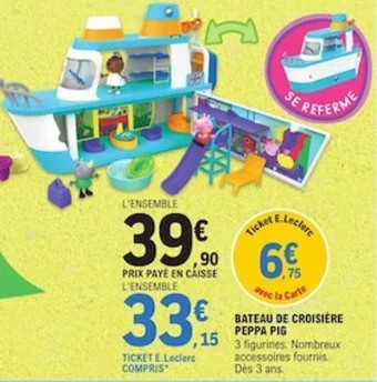 BATEAU DE CROISIÈRE PEPPA PIG