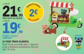 E.Leclerc LE FOOD TRUCK KLOROFIL offre