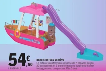 E.Leclerc BARBIE BATEAU DE RÊVE offre