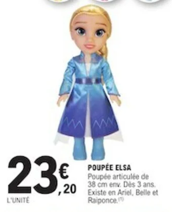 E.Leclerc POUPÉE ELSA offre