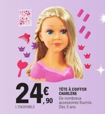 E.Leclerc TÊTE À COIFFER CHARLENE offre