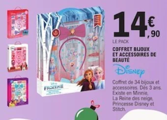 E.Leclerc COFFRET BIJOUX ET ACCESSOIRES DE BEAUTÉ offre