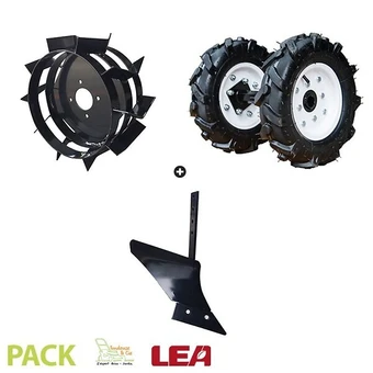 Brico Cash Pack charrue monosoc, roues agraires et fer lea pour motobineuse et motoculteur offre