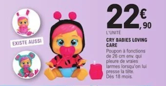 E.Leclerc CRY BABIES LOVING CARE offre